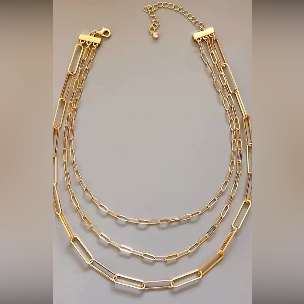 Gold Layered Chain Necklace